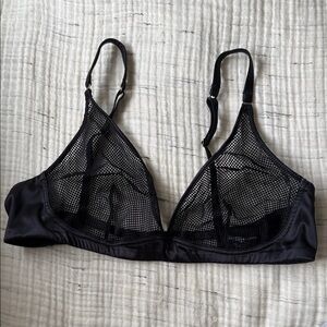 Addiction LARGE Black Mesh Triangle Bra